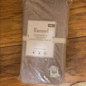 Pottery Barn Kids crib sheet-flannel